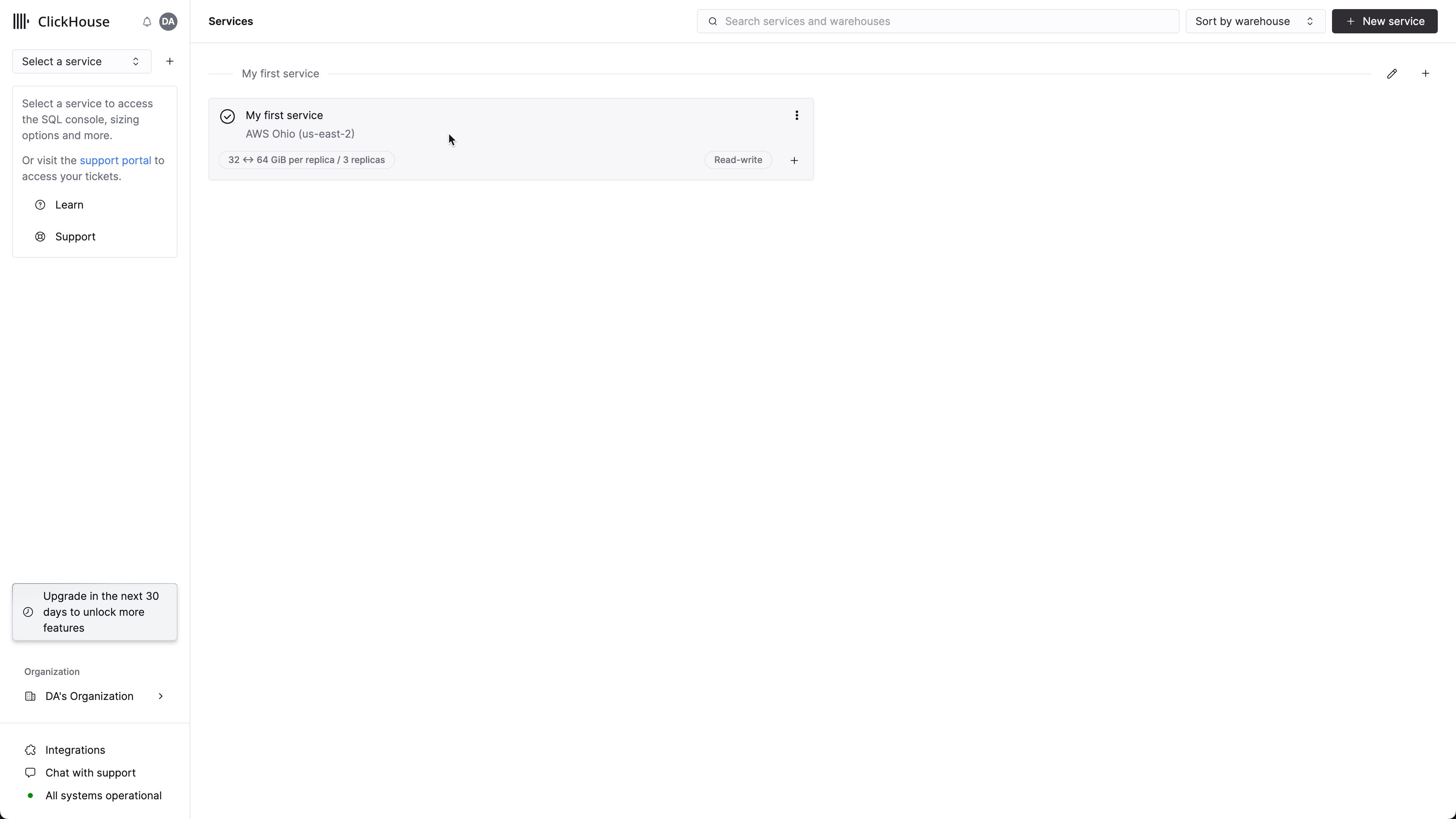 Se connecter à la SQL Console