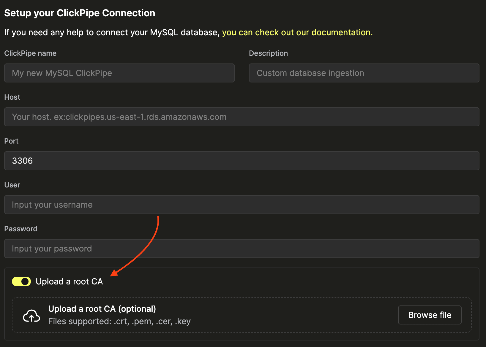 GCP MySQL 인증서 사용