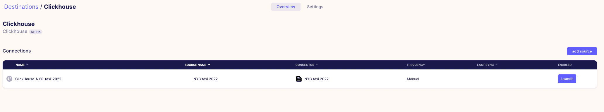 زامن الآن في Airbyte