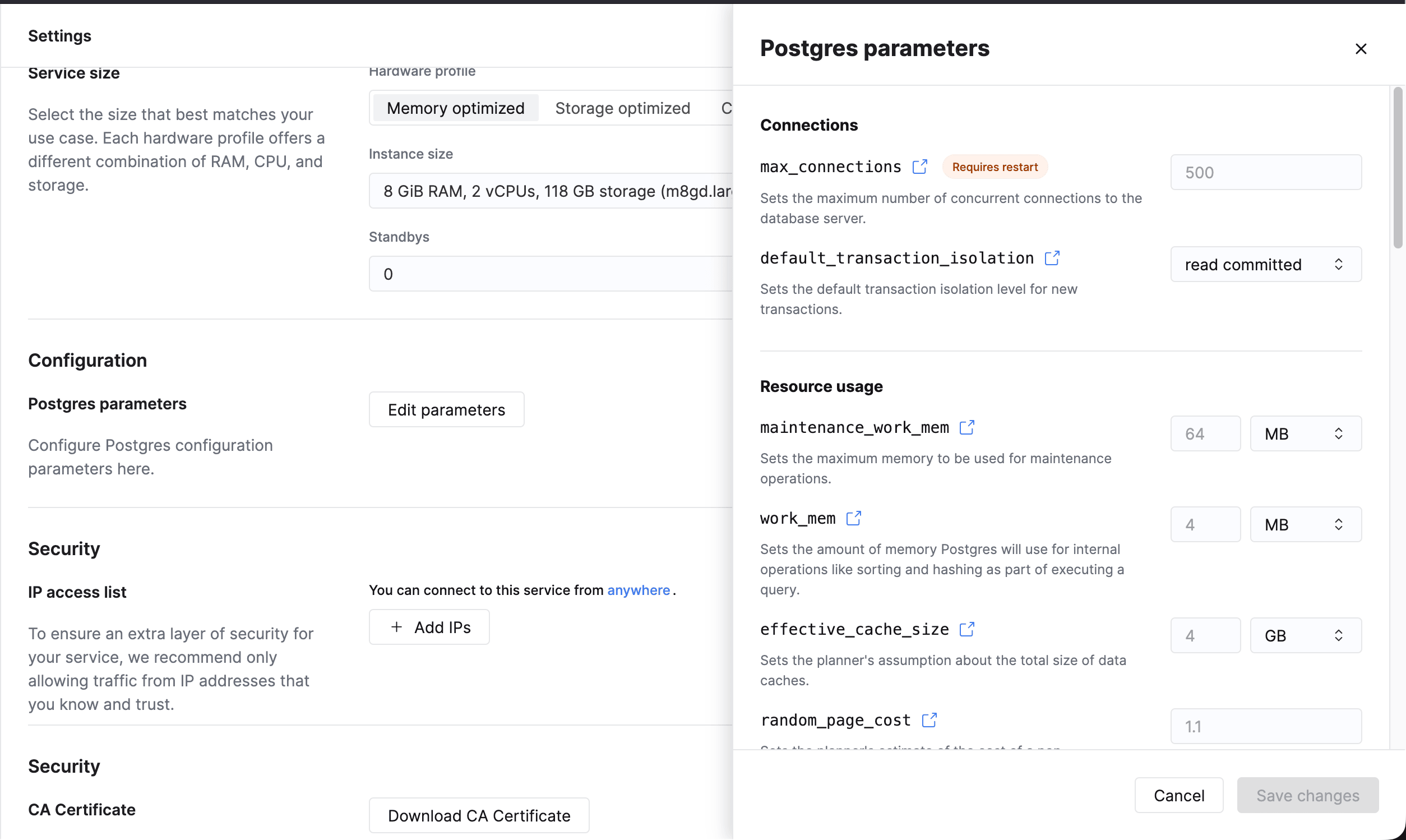 Postgres 参数配置